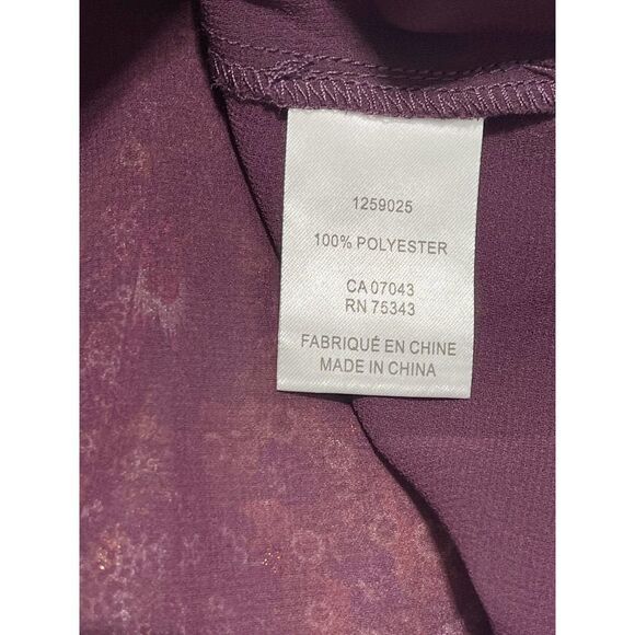 House of Harlow 1960 Batik Print V-Neck Mini Ruffle Tiered Dress Berry 10‎ - Picture 9 of 11